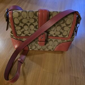 Coach Signature Canvas and Leather Crossbody Bag